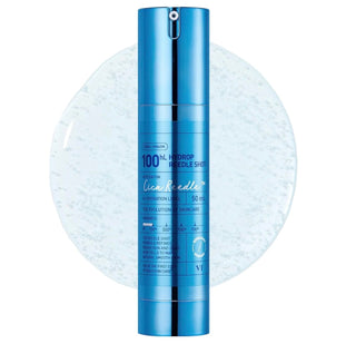 VT Cosmetics Hydrop Reedle Blue Serum in 50mL bottle, showcasing the packaging of this hydrating skincare product.